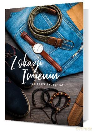 Karnet B6 imieniny męskie