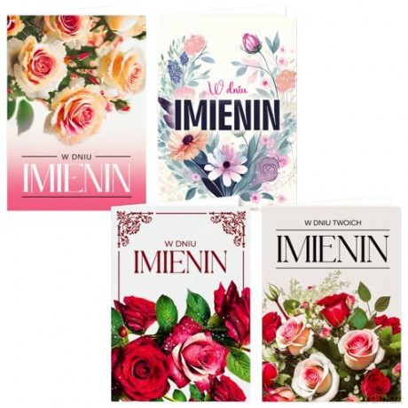 Karnet B6 Imieniny mix