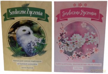 Karnet B6 Imieniny zwierzęta lub natura mix