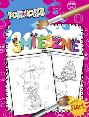 Śmieszne obrazki. Pokoloruj [KSIĄŻKA]