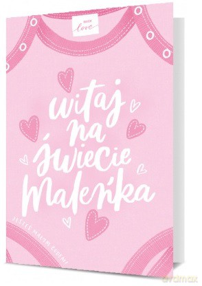 Karnet B6 Narodziny różowe - witaj na świecie maleńka K.B6-1812