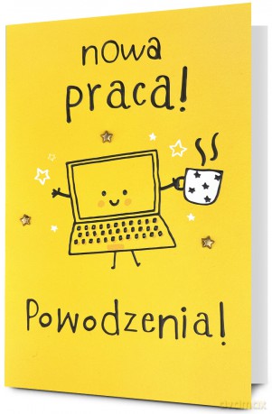 Karnet B6 Nowa praca, powodzenia! laptop HM200-3203