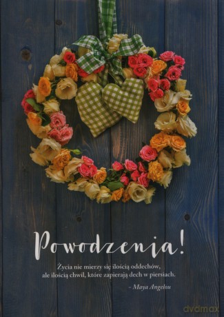 Karnet B6 Powodzenia, bez tekstu K.B6-1522