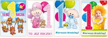 Karnet B6 Roczek z doklejką mix