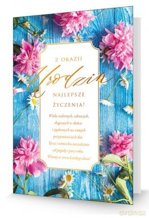 Karnet B6 urodziny