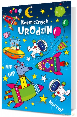 Karnet B6 urodziny dzieci - kosmos K.B6-1818