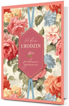 Karnet B6 Urodziny kwiaty K.B6-2022