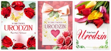 Karnet B6 Urodziny mix