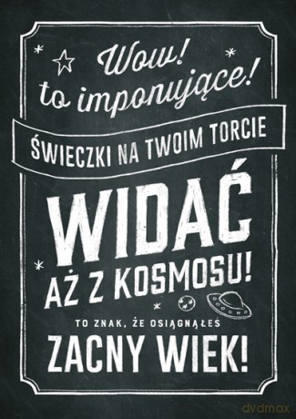 Karnet B6 Urodziny vintage - Wow to imponujące...K.B6-1589