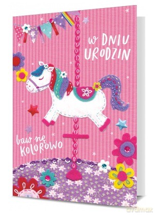 Karnet B6 W dniu Urodzin! Jednorożec K.B6-1719