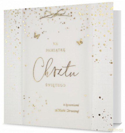 Karnet Chrzest święty SIlver od Matki Chrzestnej UK-SILVER-22