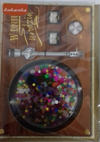 Karnet confetti W dniu urodzin KNF-024