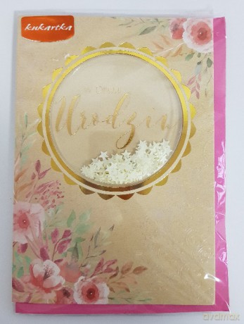 Karnet confetti W dniu urodzin KNF-026