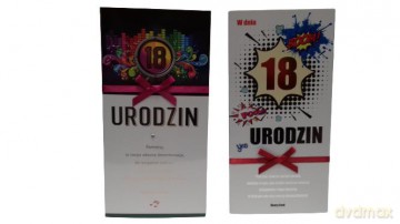 Karnet DL 18 Urodziny z tasiemką mix
