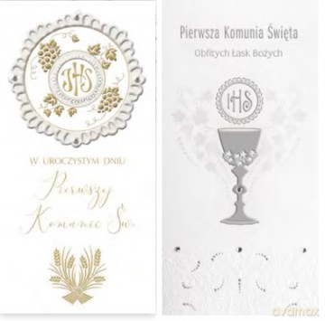 Karnet DL LUX Komunia Św. mix