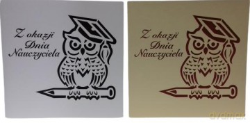 Karnet Dzień Nauczyciela kwadrat ażur mix 2333