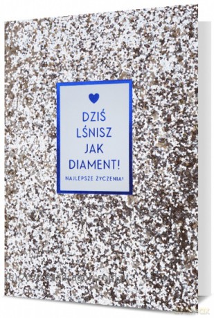Karnet HM100 Urodziny Dziś lśnisz jak diament! HM100-990