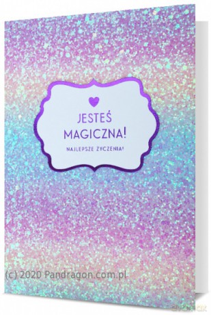Karnet HM100 Urodziny Jesteś Magiczna! HM100-989
