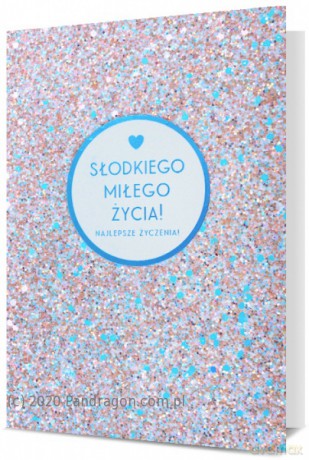 Karnet HM100 Urodziny Słodkiego, miłego życia! HM100-992