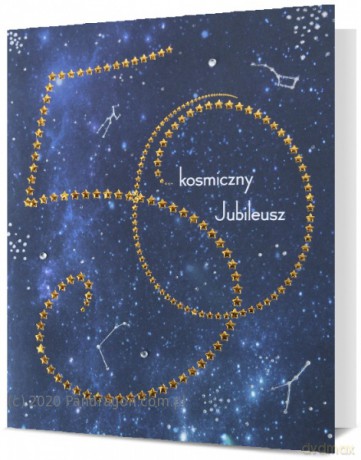 Karnet HM200 50-te urodziny kosmiczny Jubileusz HM200-2007
