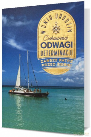 Karnet HM200 Urodziny - Ciekawości, odwagi, determinacji...HM200-2305