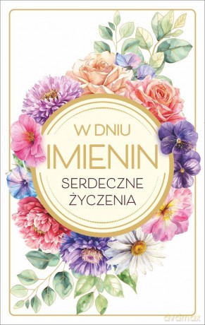 Karnet Imieniny (13x20,5cm) KI-02