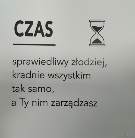 Karnet KW sentencje CZAS, bez tekstu