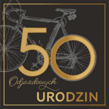 Karnet kwadrat 50 urodziny męskie CF-03