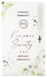 Karnet LUX Komunia święta od Matki Chrzestnej