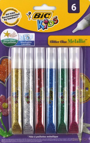 Klej brokatowy metaliczny BIC Kids