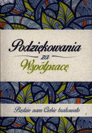 Karnet Podziękowanie za współpracę PP-1751