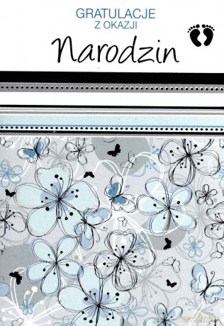 Karnet PP narodziny chłopiec