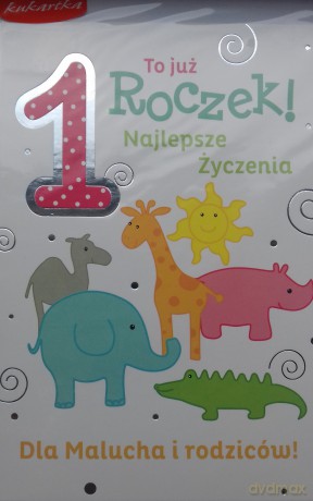 Karnet PP roczek zwierzaki PP-1313