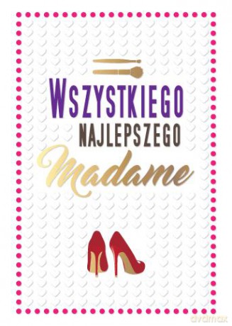 Karnet PR Urodziny - Wszystiego najlpeszego Madame PR-050