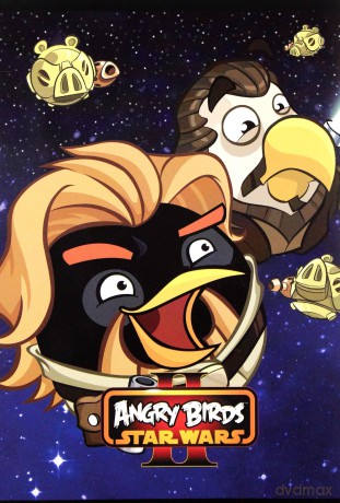 Zeszyt A5 laminowany w kratkę 16 kartek Disney Angry Birds