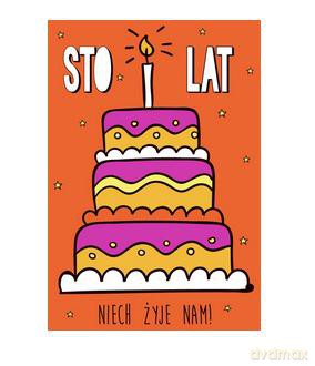 Karnet Sto lat neon NN-005