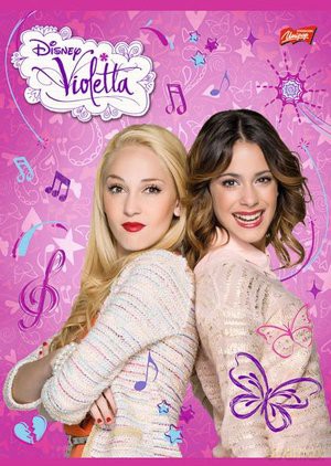 Zeszyt A5 laminowany w trzy linie 16 kartek Violetta