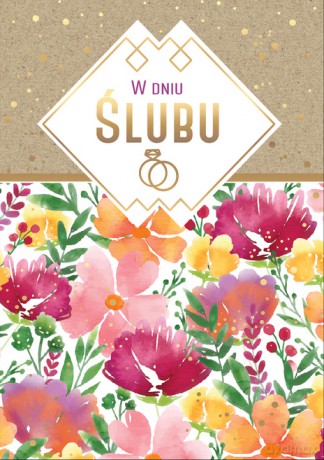 Karnet ślub eko i kwiaty PR-083