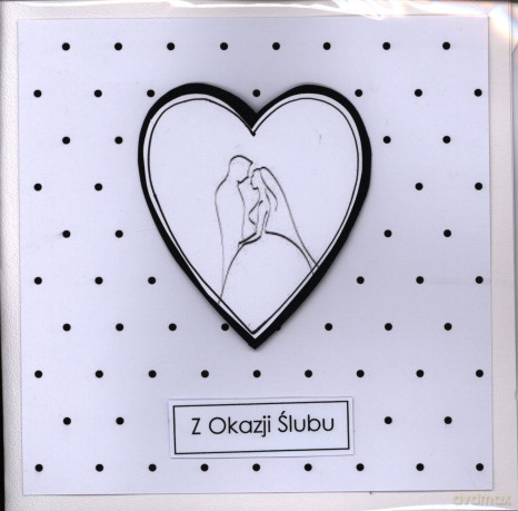 Karnet Ślub kwadrat RR MIX 15x15