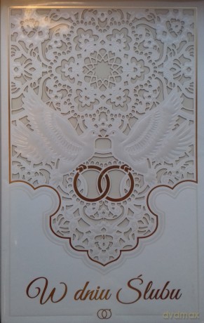 Karnet Ślub tłoczony SL 12
