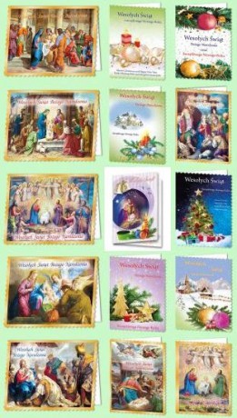 Karnet świąteczny BN B6 BNOP z opłatkiem religia lub świecki MIX