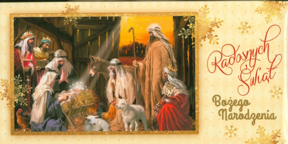 Karnet świąteczny C BN DL MIX religijny lub świecki