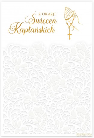Karnet Święcenia kapłańskie, różaniec LC