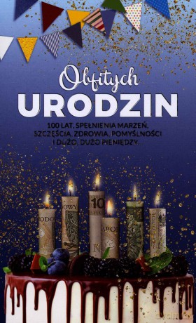 Karnet Urodziny - obfitych urodzin UM01