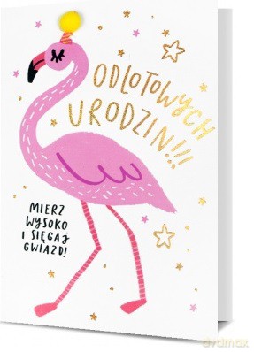 Karnet urodziny "odlotowych urodzin"