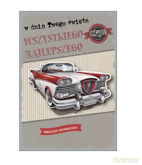 Karnet urodziny auto DK