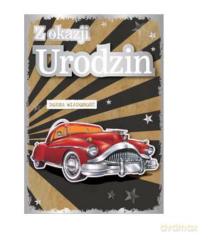 Karnet urodziny auto DK