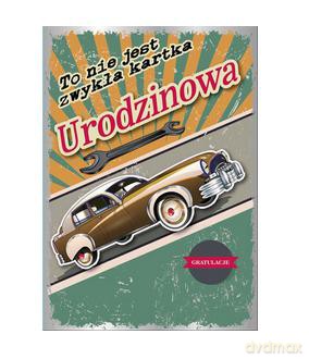 Karnet urodziny auto DK