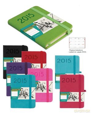 Kalendarz 2015 A7 TDW Awangarda różowy