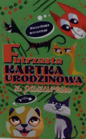 Karnet Urodziny futrzaki, koty W08